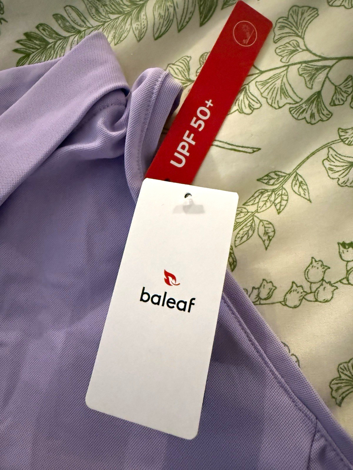 Baleaf Women’s Purple Sleeveless 1/4 Zip Collared Polo UPF 50+ Golf L