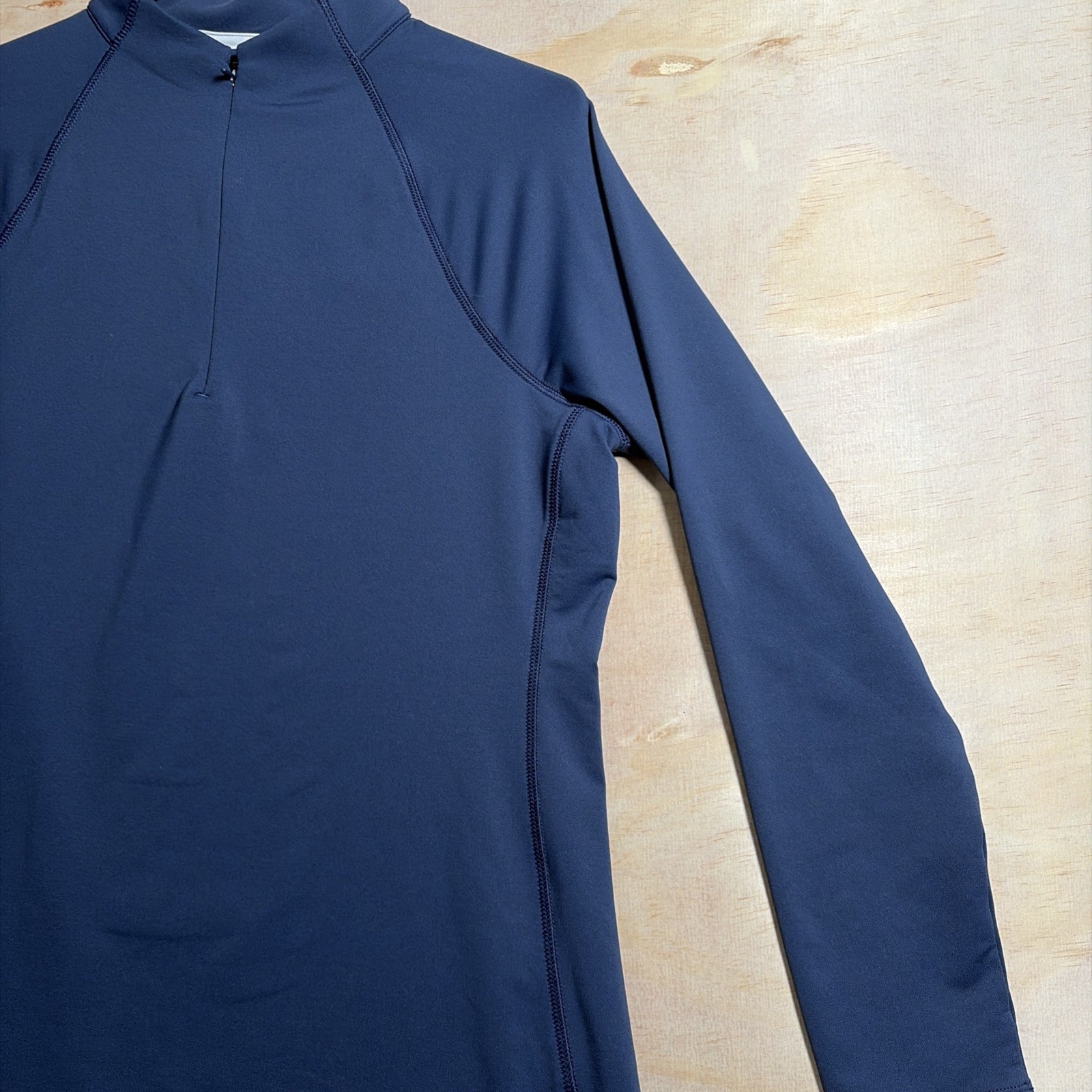 PETER MILLAR Raglan-Sleeve Perth Layer Size Large Blue LE0EK43 Logo UPF 50+
