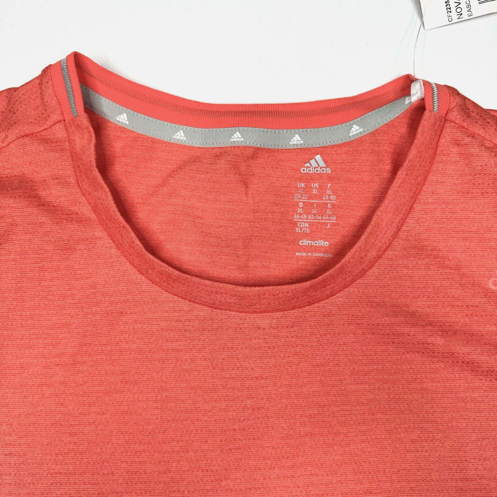 adidas Climalite Active Running Tee Women’s Size XL Reflective Short Sleeve