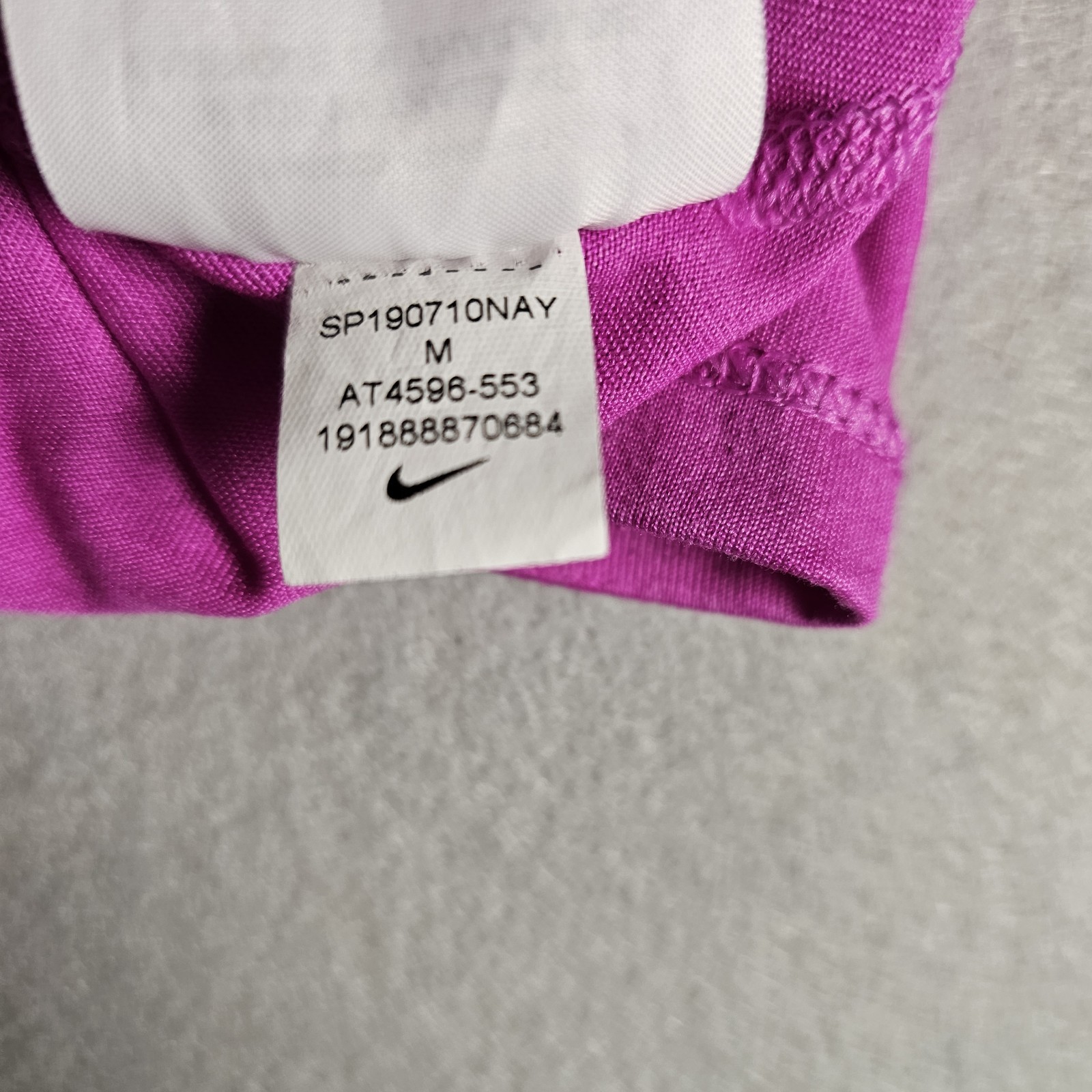 Nike Tank Top Womens Medium Pink Just Do It Strap Dri Fit Running Athletic Gym
