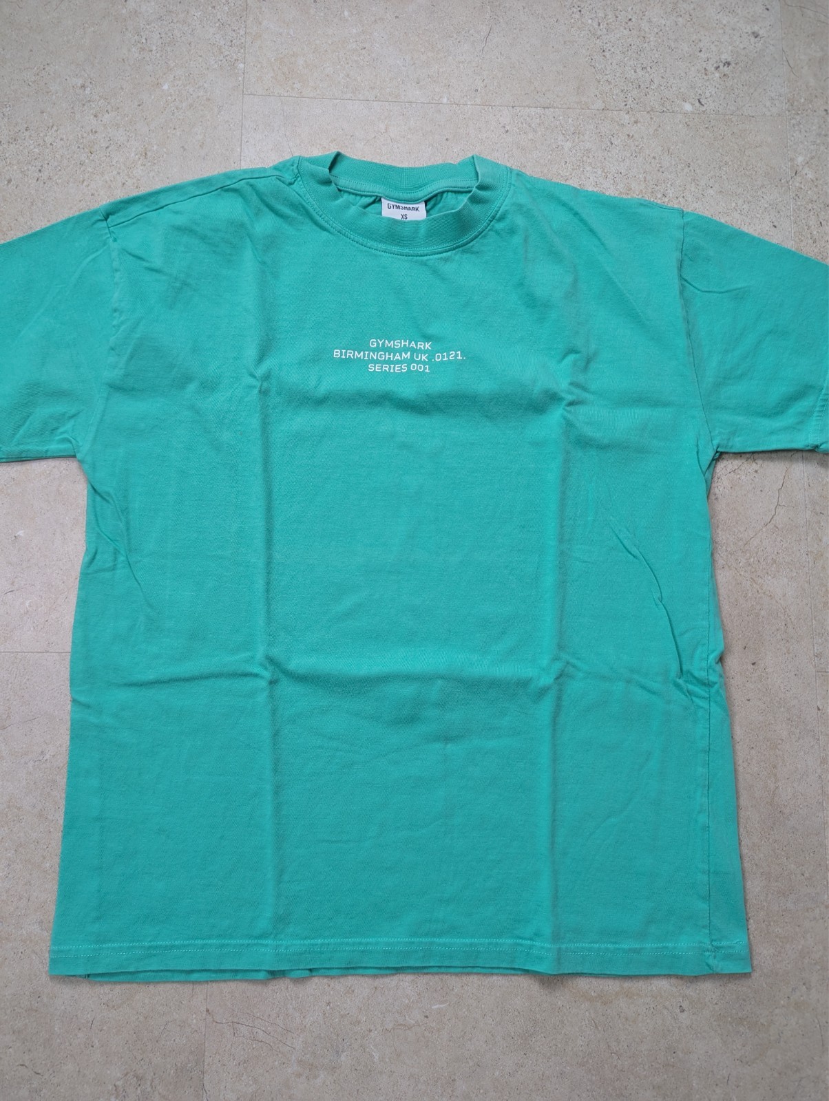 Gymshark Women’s Oversized T-Shirt Size XS Green Short Sleeve Gym Fitness Tee