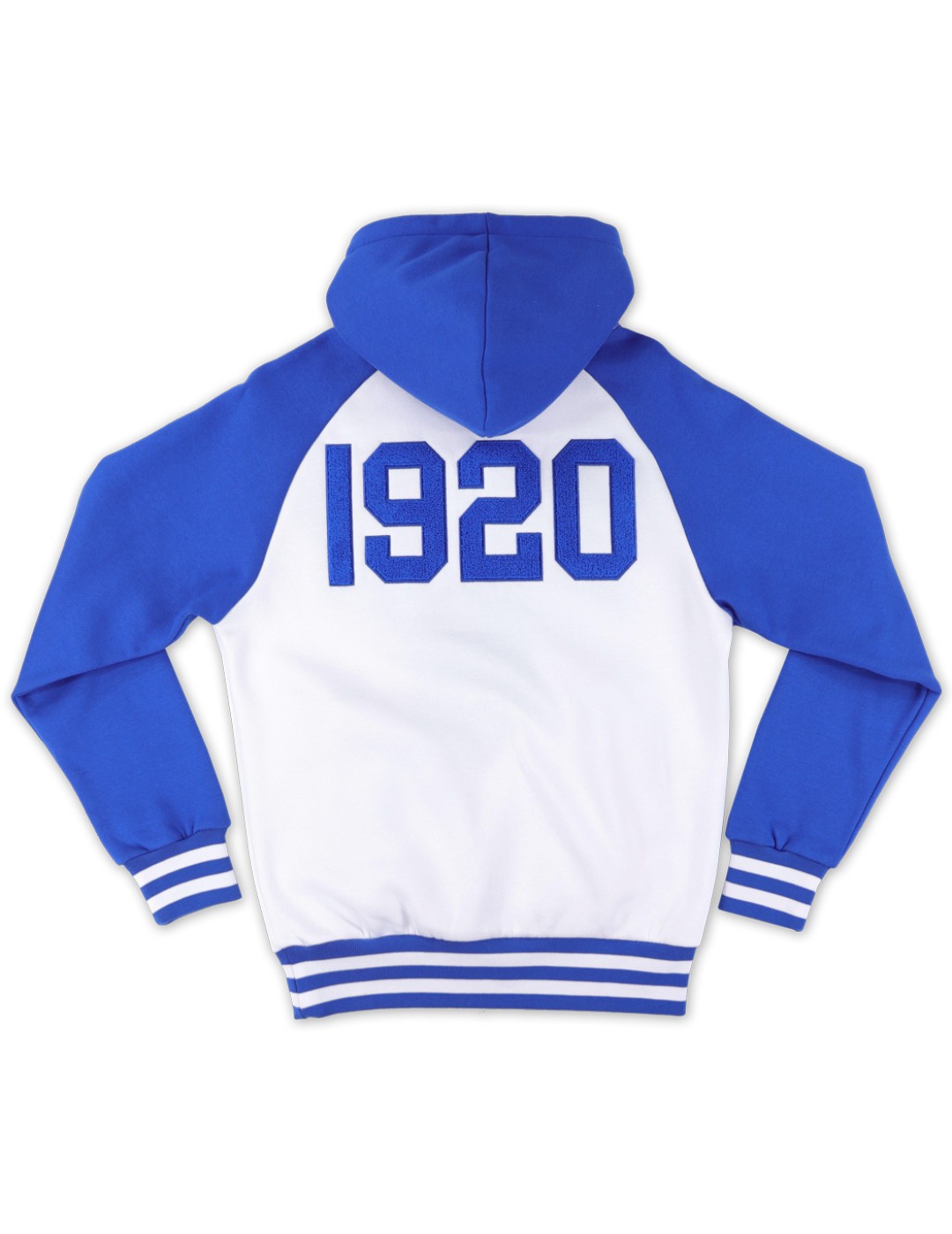 Zeta Phi Beta M7 Two-Tone Pullover Hoodie White