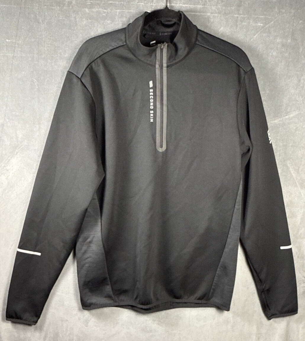 Second Skin Women’s Black Training 1/4 Zip Long Sleeve Pullover Sz LARGE