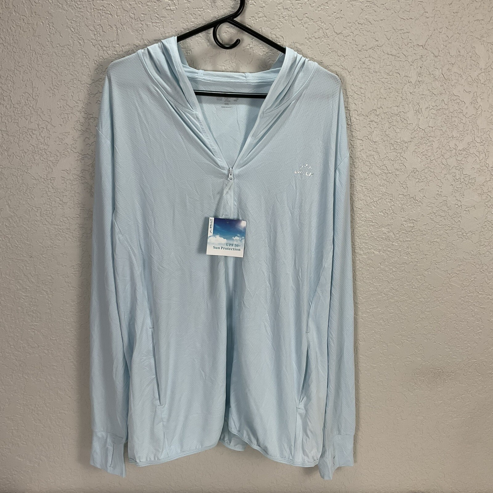 Willit Womens Sun Protection UPF 50+ SPF Full Zip Shirt/Jacket Hoodie SZ XXL NWT