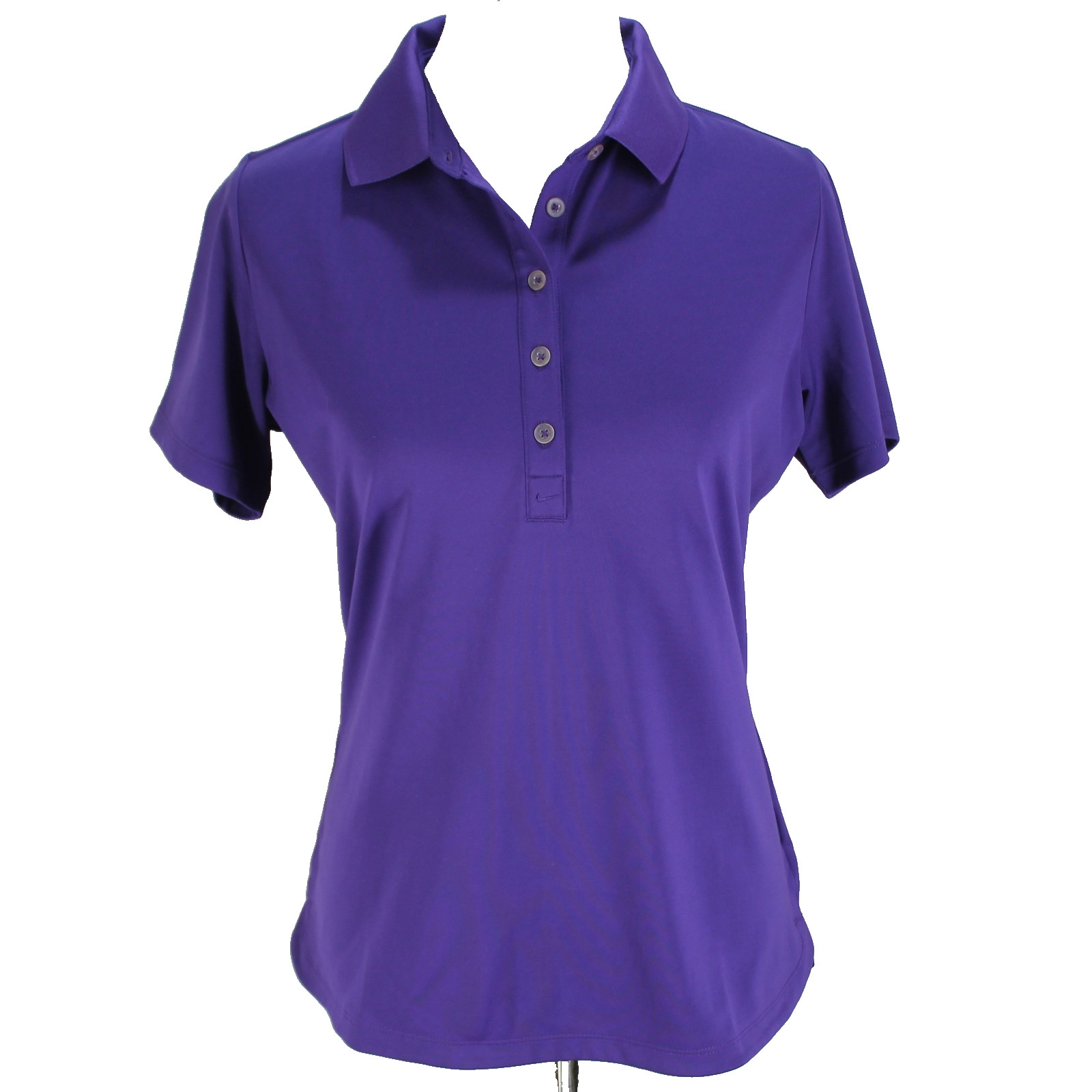 Nike Golf Tour Performance Polo Shirt Womens Size L Purple Short Sleeve Dri Fit