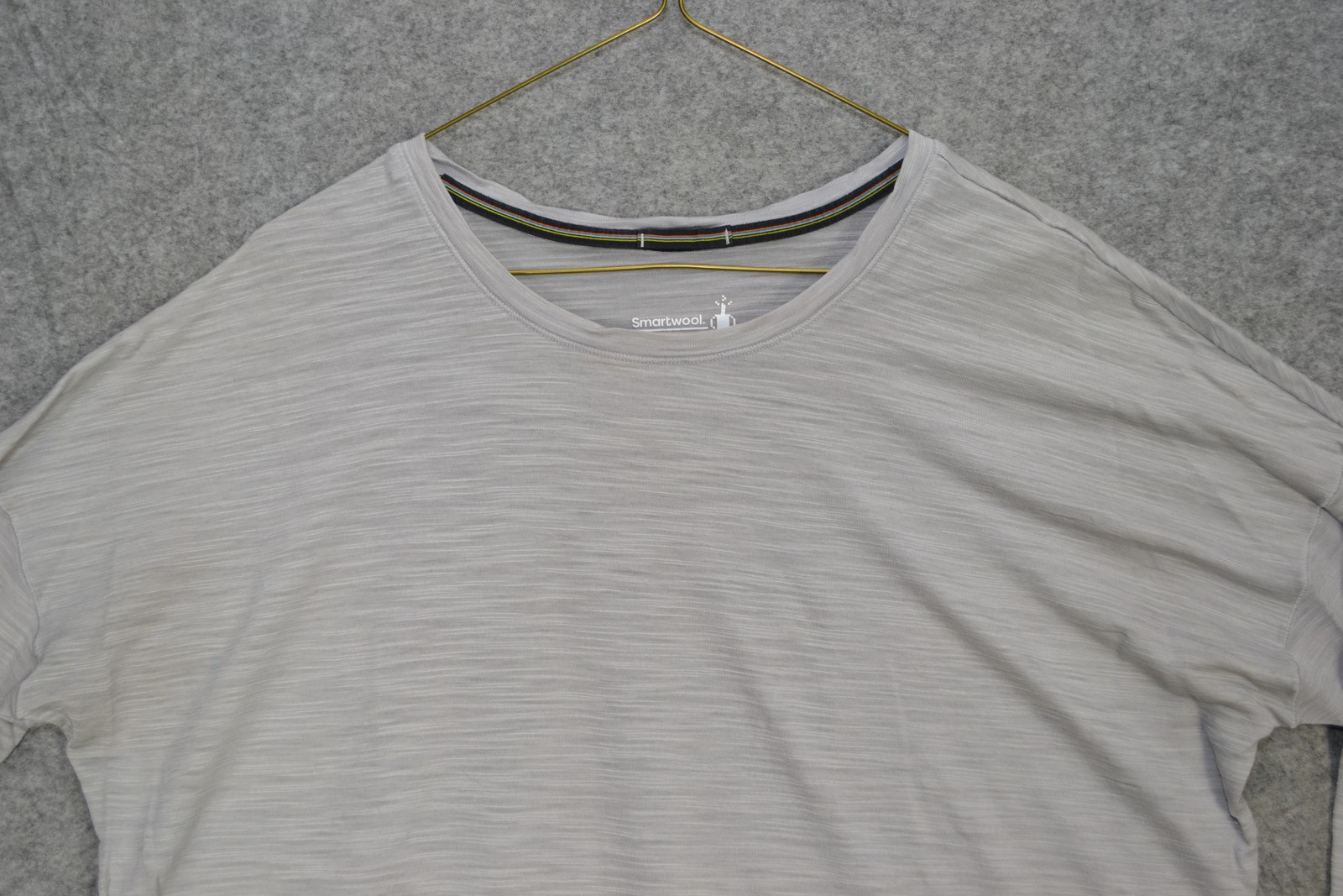 Smartwool Shirt Womens L Gray Everyday Exploration Long Sleeve Crew Merino Wool
