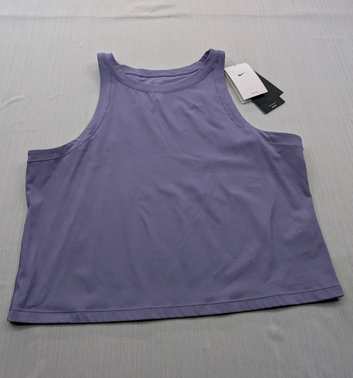 Nike Zenvy Rib Dri FIT Tank Top Womens Size XL Tight Fit New