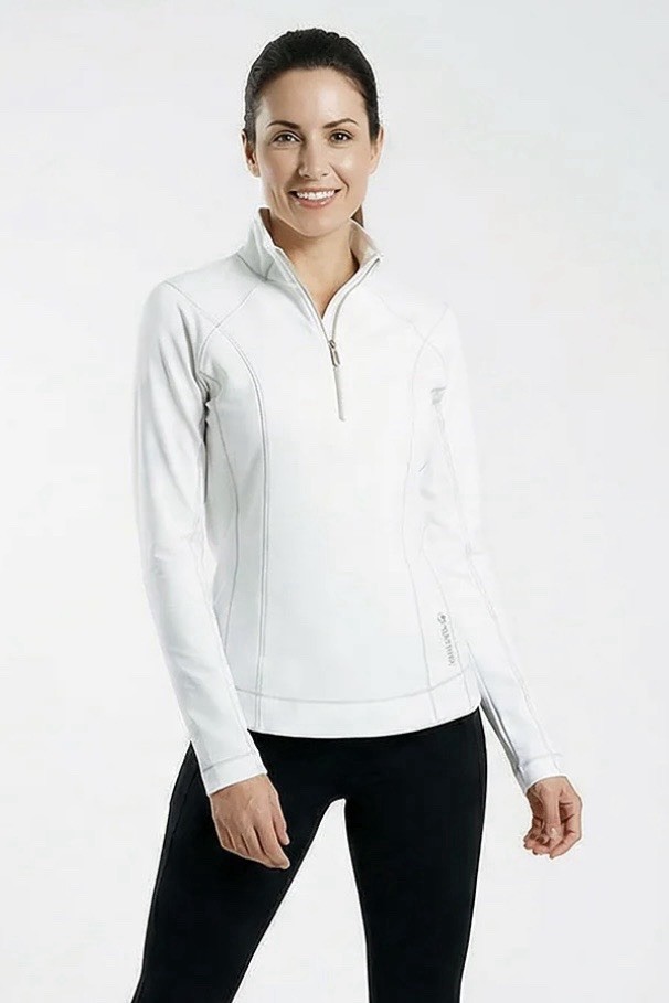 Sunice Womens Anna Performance Stretch 1/4 Zip Pullover Pure White XXLarge