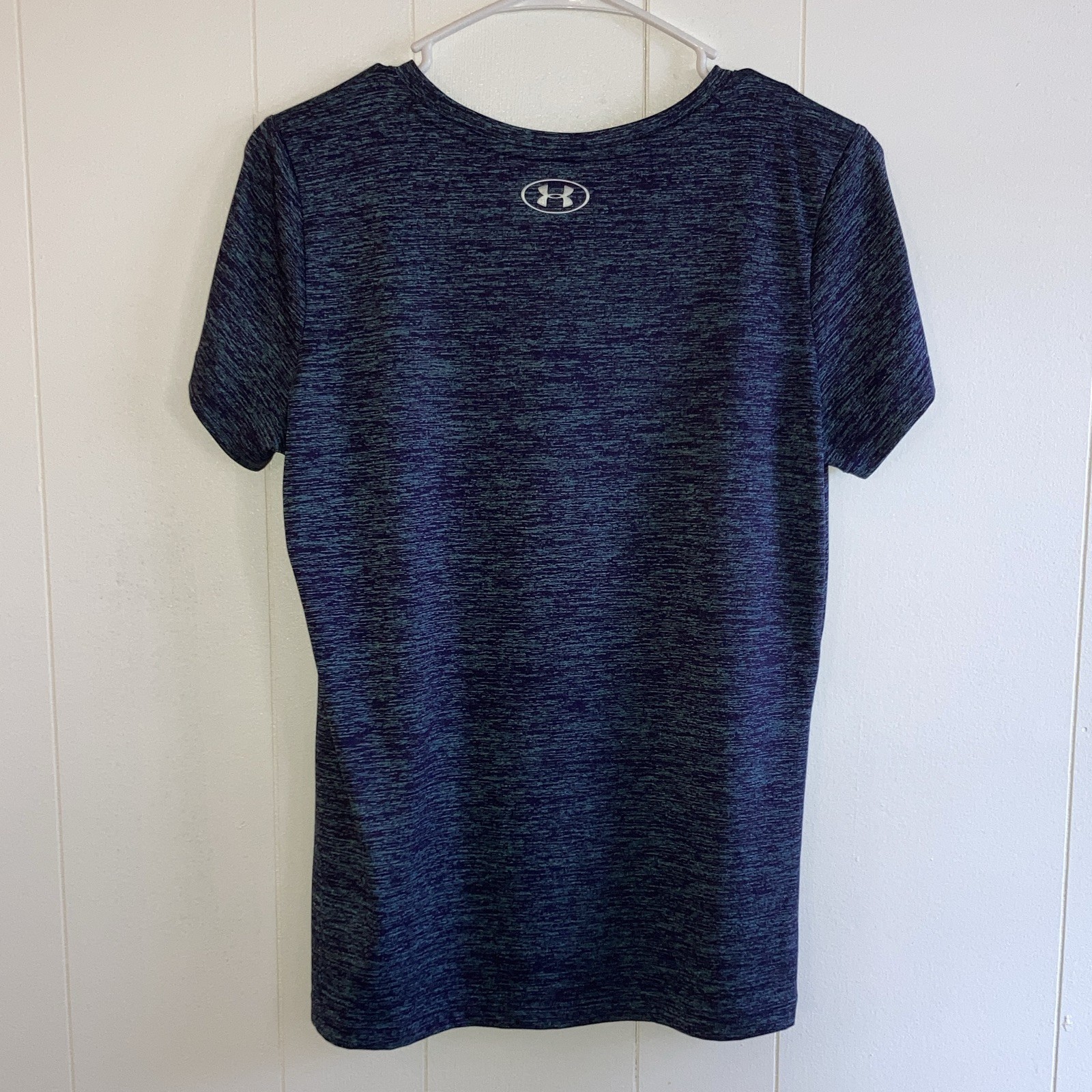 Under Armour HeatGear Women’s Blue Heathered Loose Crew Neck T-Shirt Size S