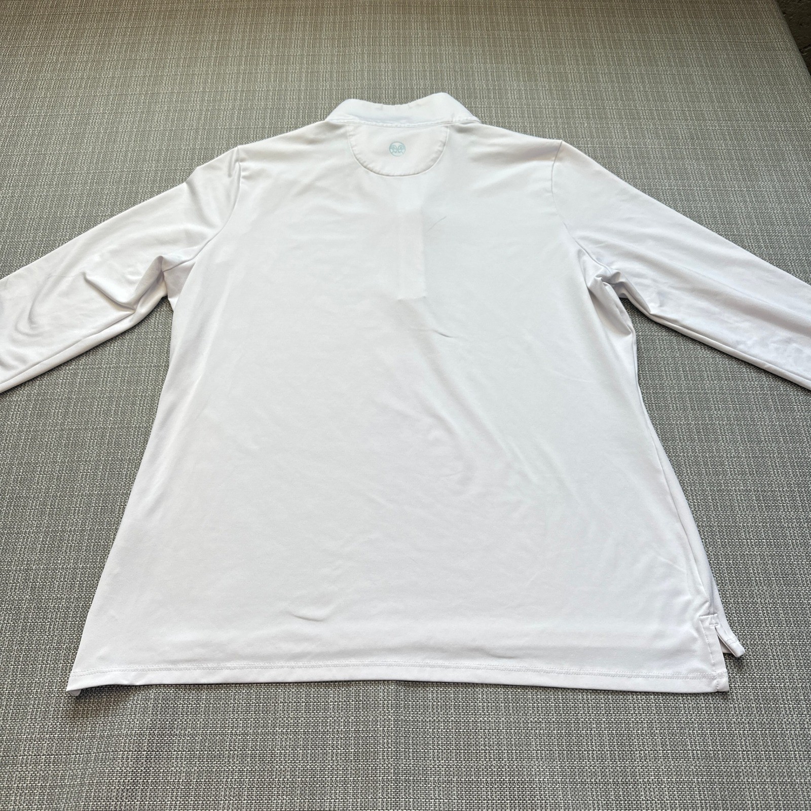 RNWK Performance Quarter Zip Pullover Womens Large Golf White Walking Pickleball