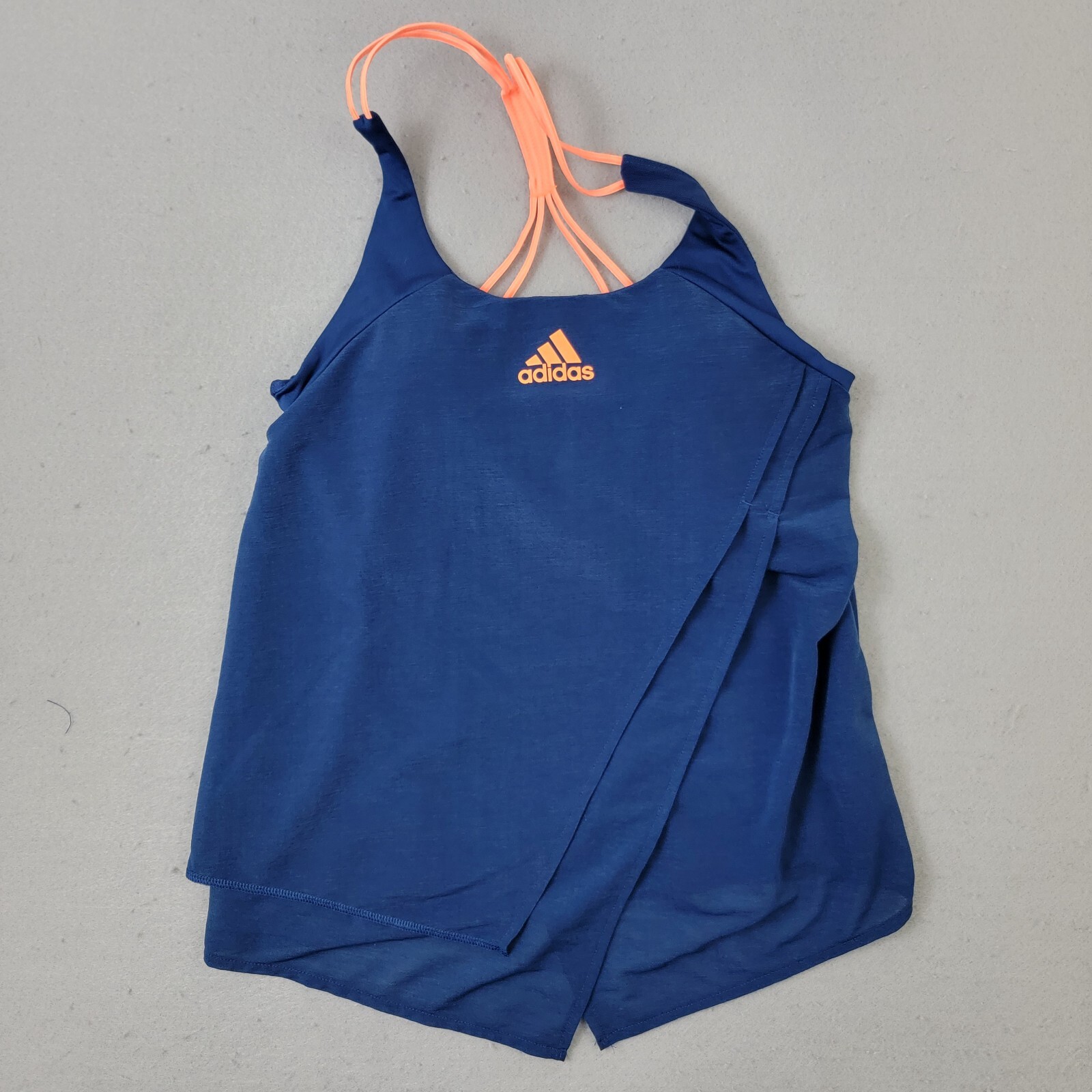 Adidas Tennis Shirt Womens Size XS Blue Sleeveless Active Wear Casual ClimaCool