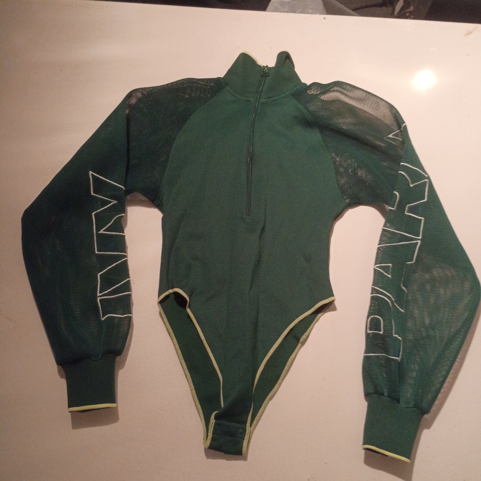 Adidas x Ivy Park Mesh Sleeve Bodysuit Green XS size