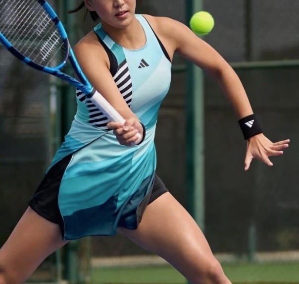 adidas Aero Ready Transformative PRO Grand Slam Tennis Aqua Dress Womens S