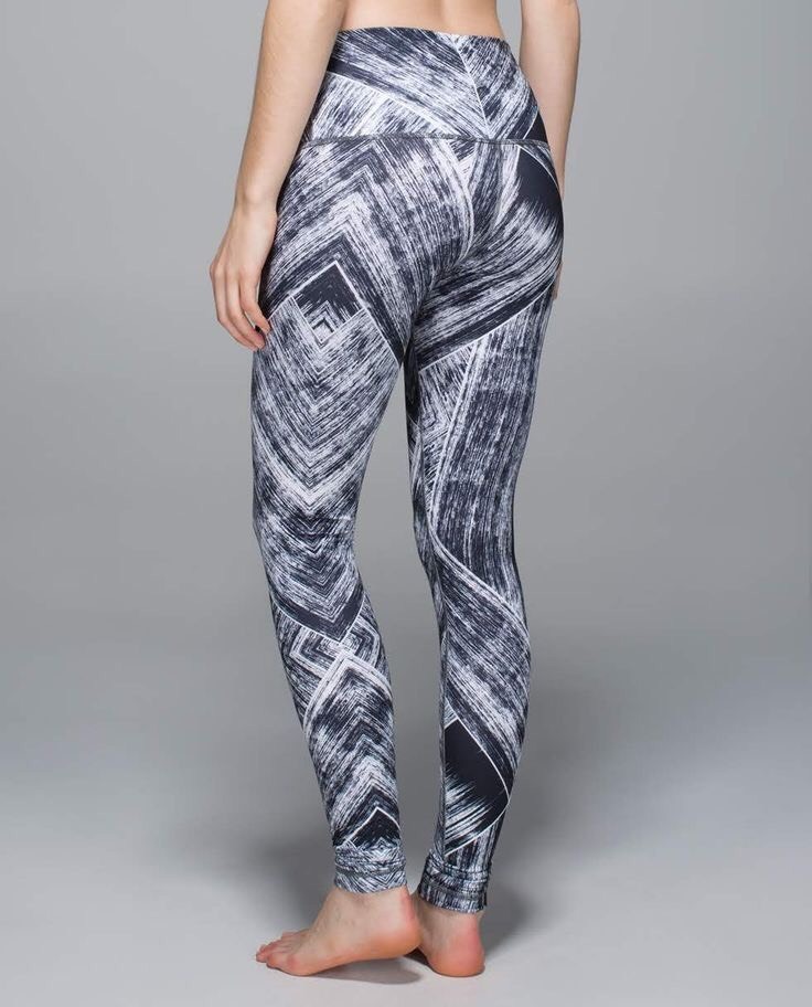 New Lululemon wunder under pant roll down Multicolor White/black size 4