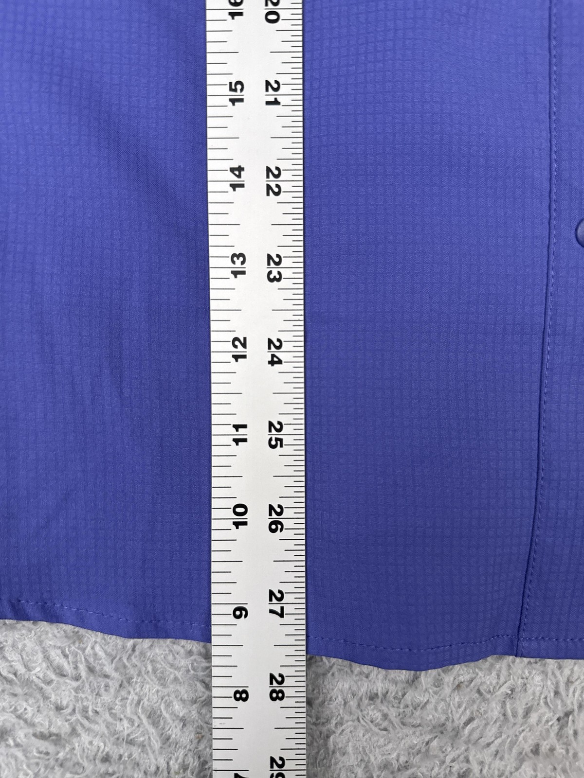 Columbia Shirt Women 1X Blue Long Sleeve Snap PFG Omni-Shade Fishing Hiking Vent