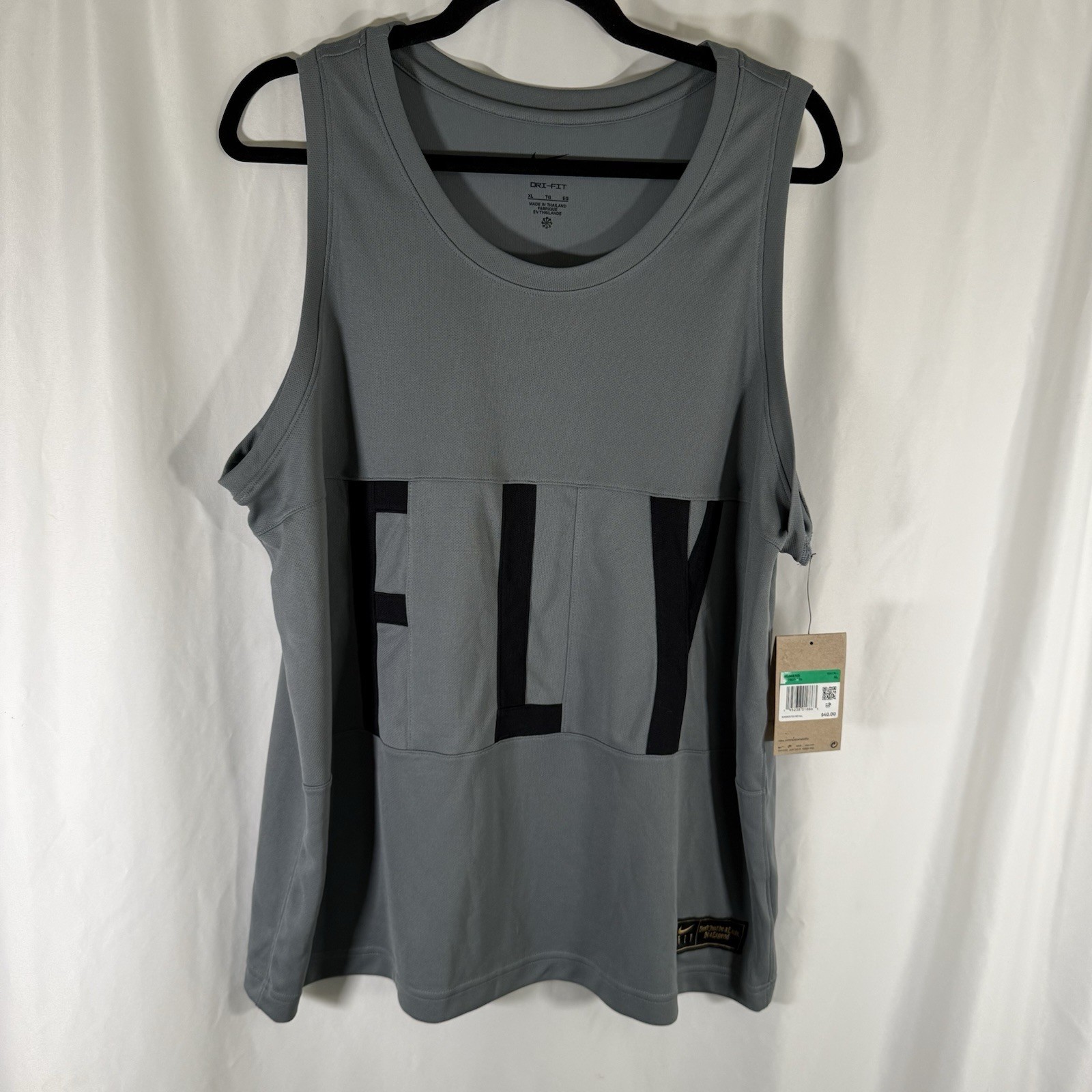New Nike Fly Tank Top Women’s XL Grey Lady Legend Sleeveless Breathable