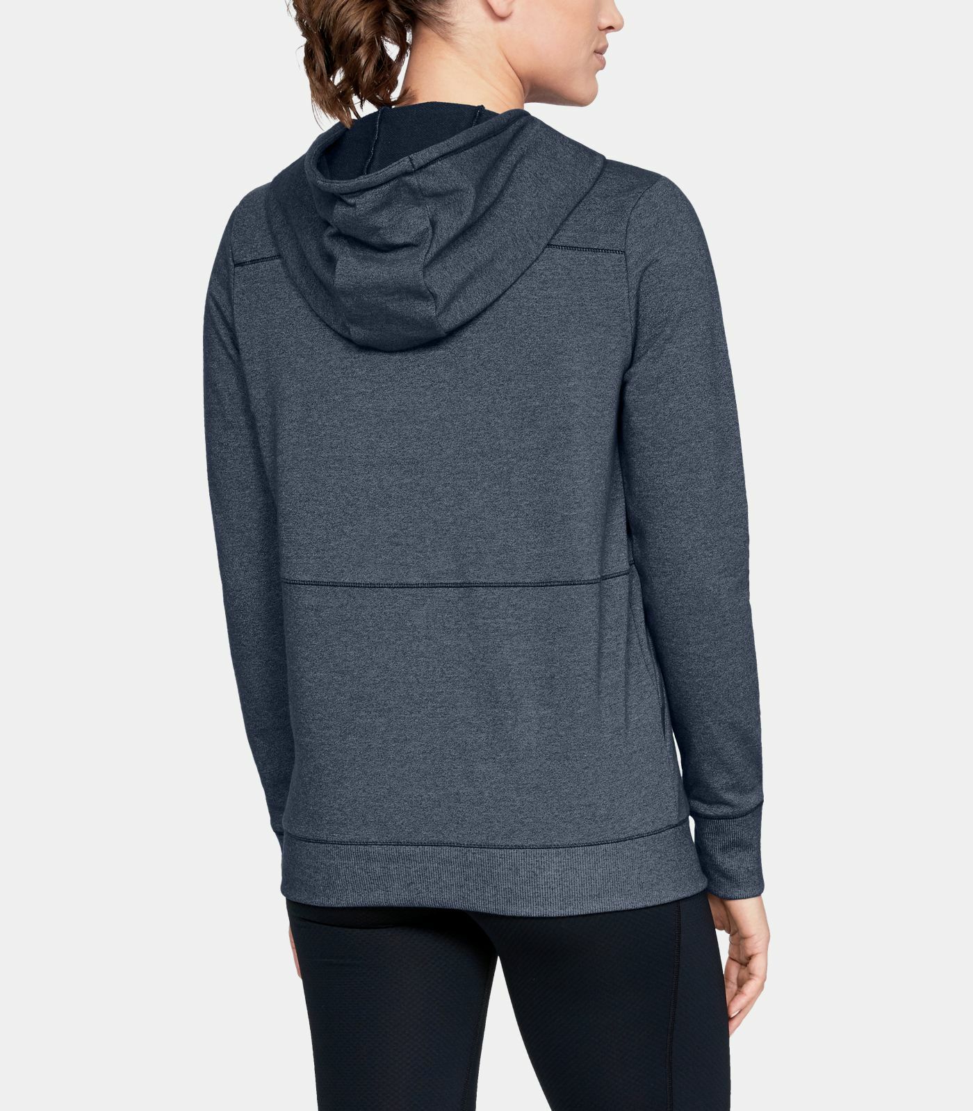 Under Armour UA FREEDOM MICROTHREAD HOODY Logo Sweat shirt Hooded Women sz M nwt
