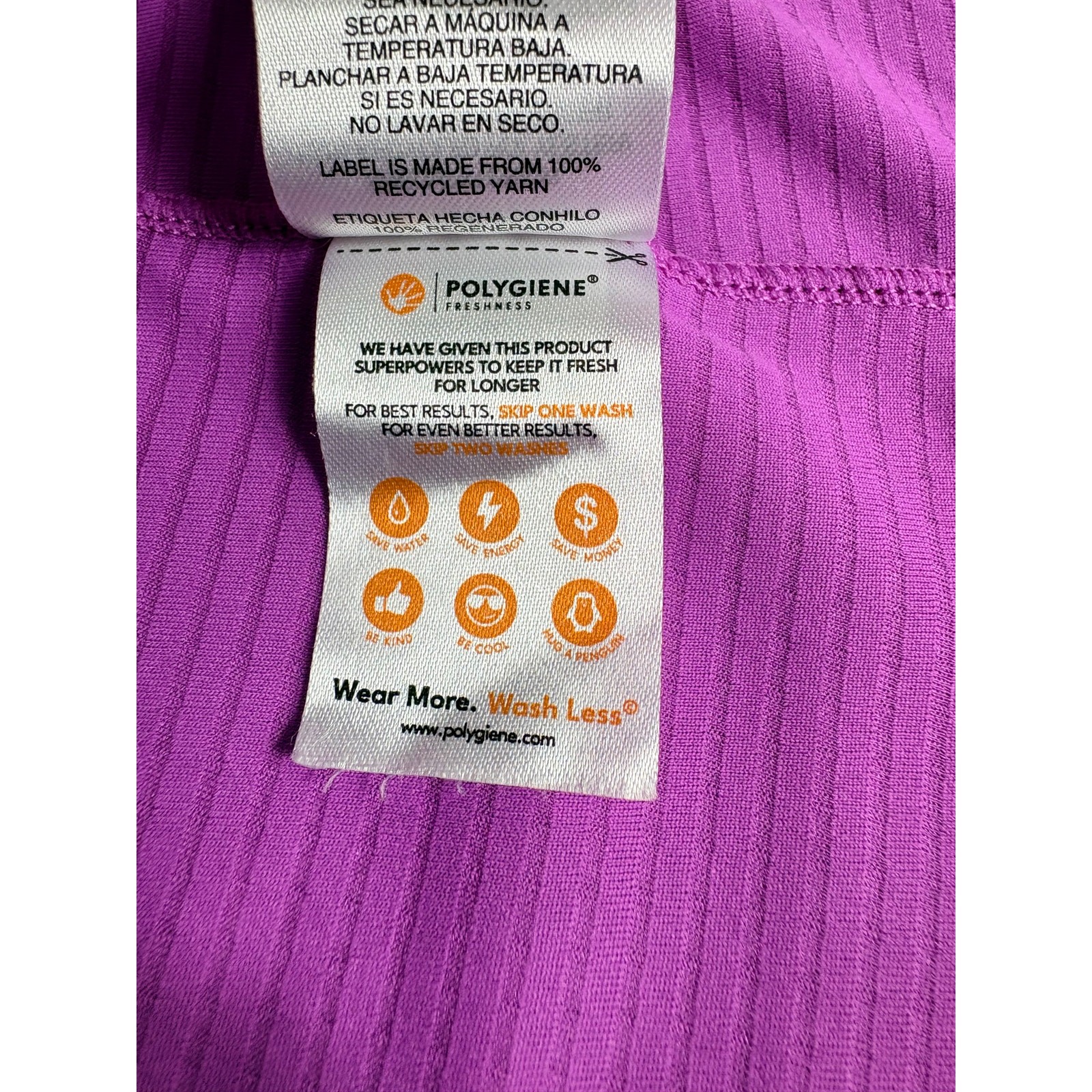 Mondetta Performance Recycled Polyester Top Puyllover 1/4 Zip Top Purple M