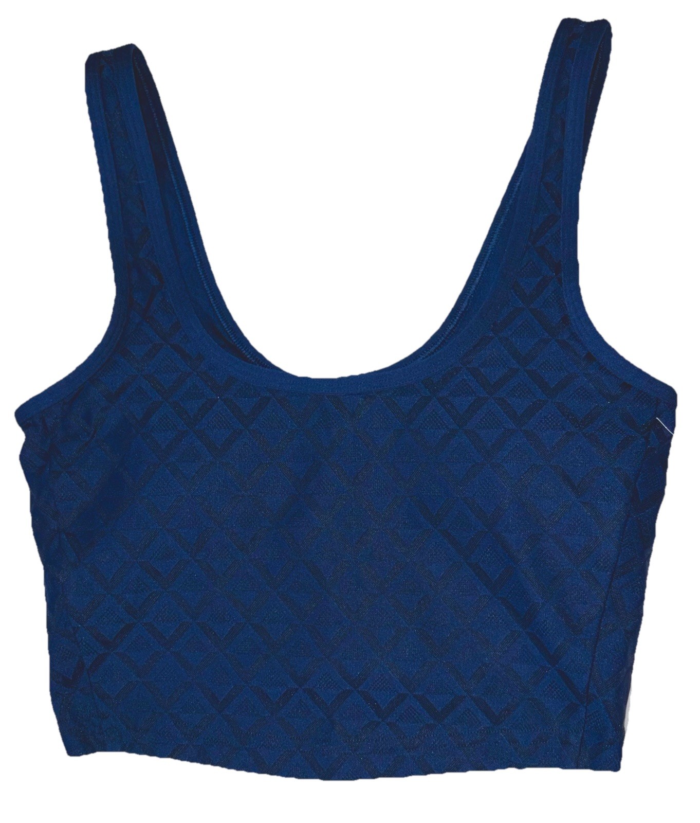 NWT🏓LULULEMON🏓XSMALL🏓TEXTURED MESH TENNIS TANK🏓CROPPED🏓CLUB BLUE🏓