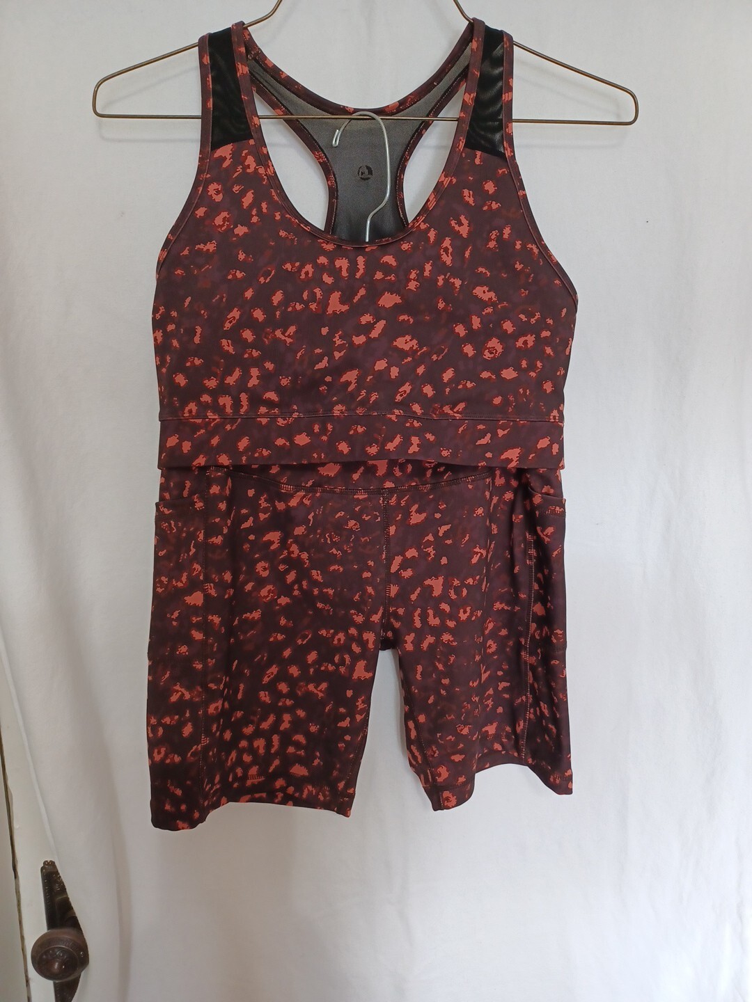 LegEnd Women’s Activewear 2 Pc Workout Suit XL Brown/Pink Color A 140