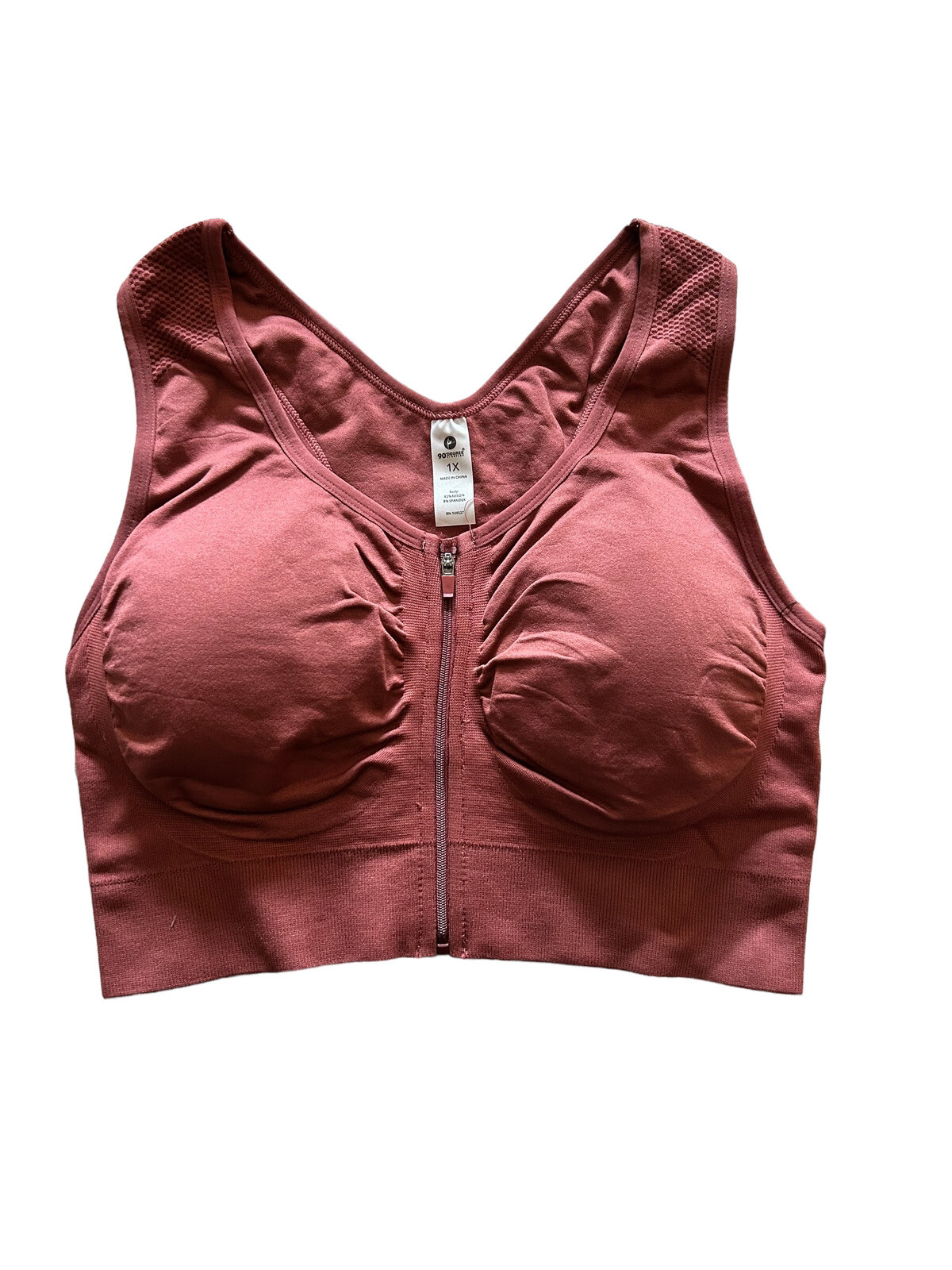 90 Degree By Reflex High Perform Full Support Sport Bra Plus Size~1X~REAR FIND!